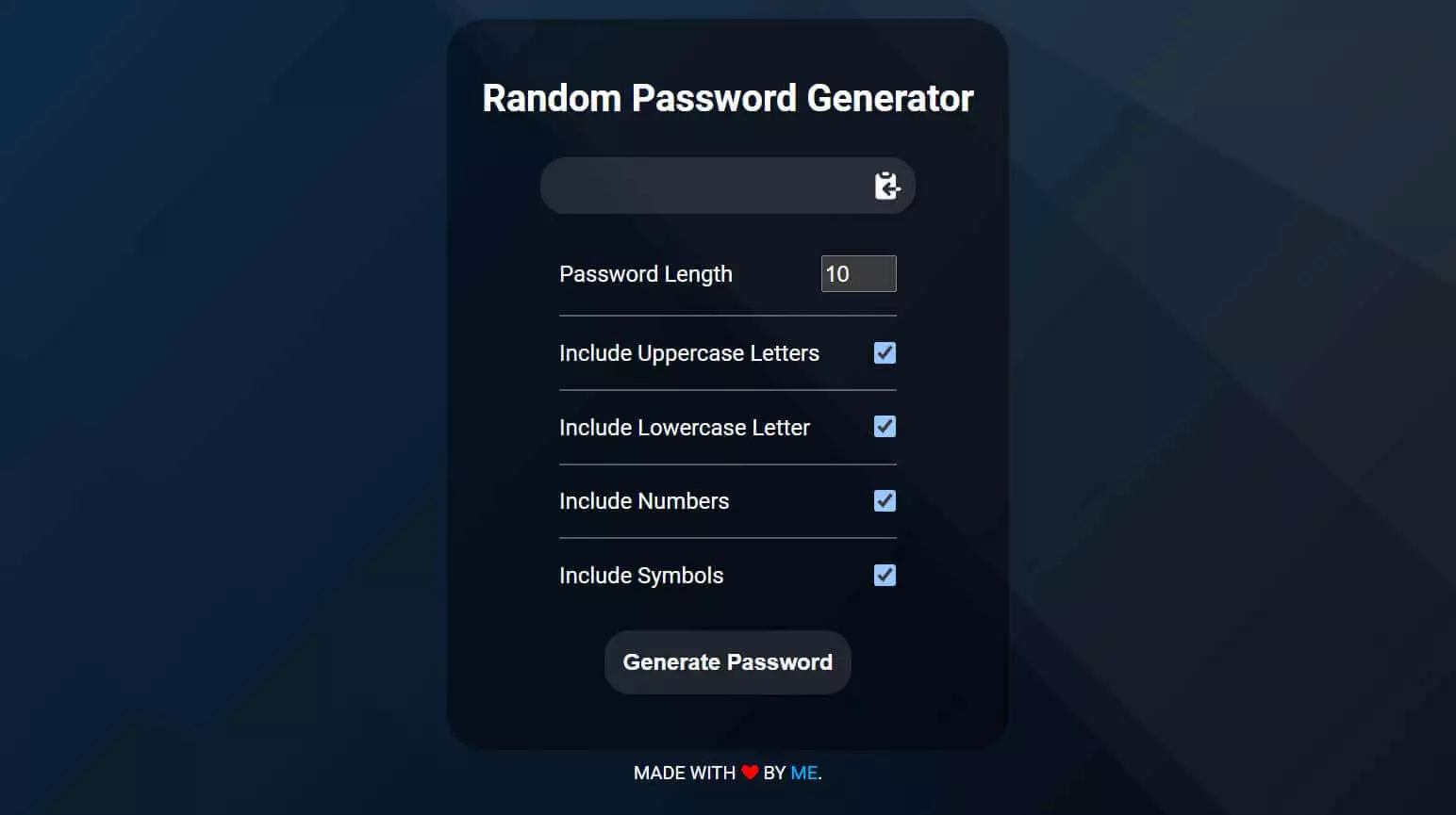 Password Generator